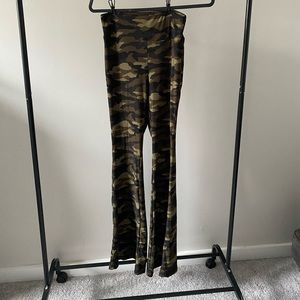 Camo flared pants
